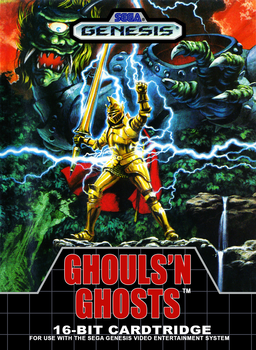 Dai Makaimura box art for Sega Mega Drive